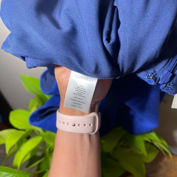 NWT Talbots Wool Blend Royal blue 6p skirt - Picture 7 of 7